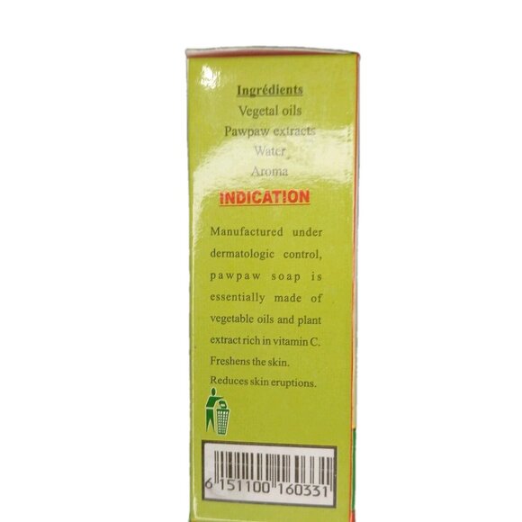 Songhai Natural Organic Papaya Bar Soap 200g Product Of West Africa - Picture 4 of 6